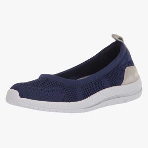 Easy Spirit Women's Glitz2 Ballet Flats Slip-on Navy Blue 5.5